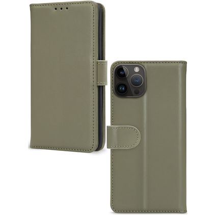 Mobilize Premium Gelly Wallet Housse iPhone 14 Pro Max Etui Porte-Monnaie - Vert