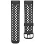 Mobigear Sport Plus Buckle Bracelet Silicone pour Fitbit Charge 5 Fermeture boucle ardillon - Noir