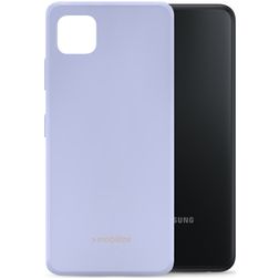 Mobilize Rubber Gelly Coque Samsung Galaxy A22 5G Coque arrière en TPU Souple - Pastel Purple