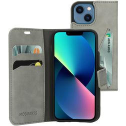 Mobiparts Classic Wallet iPhone 13 Mini Étui Portefeuille - Granite Grey