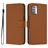 Mobigear Urban Wallet Housse Nokia G42 Etui Porte-Monnaie - Marron