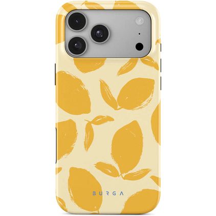 Burga Tough Coque iPhone 18 Pro Max MagSafe Coque arrière Rigide Anti-Chocs - Lemon Tart