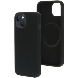 Mobiparts Coque iPhone 13 MagSafe Coque arrière en Silicone - Noir Mobiparts Coque iPhone 13 MagSafe Coque arrière en Silicone - Noir