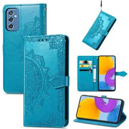 Mobigear Mandala Housse Samsung Galaxy M52 Etui Porte-Monnaie - Bleu