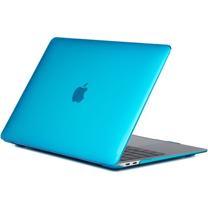 Mobigear Glossy MacBook Air 13 pouces (2018-2020) Coque rigide pour MacBook - Bleu - Modèle A1932 / A2179 / A2337