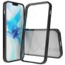 Mobigear Crystal Coque iPhone 12 Coque arrière Rigide - Noir / Transparent