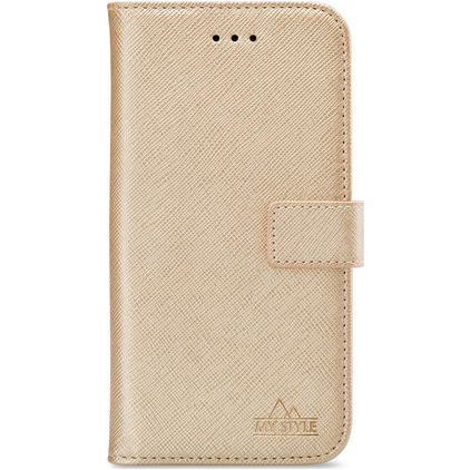 My Style Flex Wallet Housse Samsung Galaxy A72 Etui Porte-Monnaie - Or