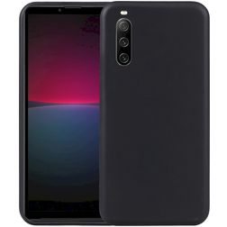 Mobigear Colors Coque Sony Xperia 10 V Coque arrière en TPU Souple - Noir