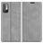 Mobigear Retro Slim Housse POCO M3 Pro Etui Porte-Monnaie - Gris