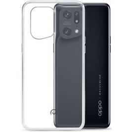 Mobilize Gelly Coque Transparente OPPO Find X5 Pro Coque arrière en TPU Souple - Transparent