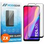 Mobigear Premium TCL 30E Verre trempé Protection d'écran - Compatible Coque - Noir (Lot de 2)