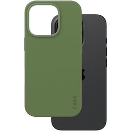 CARE by PanzerGlass Fashionable Coque iPhone 16 Pro Max MagSafe Coque arrière en Silicone - Vert CARE by PanzerGlass Fashionable Coque iPhone 16 Pro Max MagSafe Coque arrière en Silicone - Vert