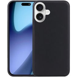Mobigear Basics Coque iPhone 17 Coque arrière en TPU Souple - Noir