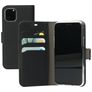 Mobiparts Saffiano Wallet Housse iPhone 11 Pro Etui Porte-Monnaie - Noir