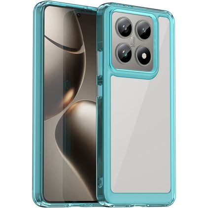 Mobigear Crystal Coque Xiaomi 14T Coque arrière Rigide - Bleu