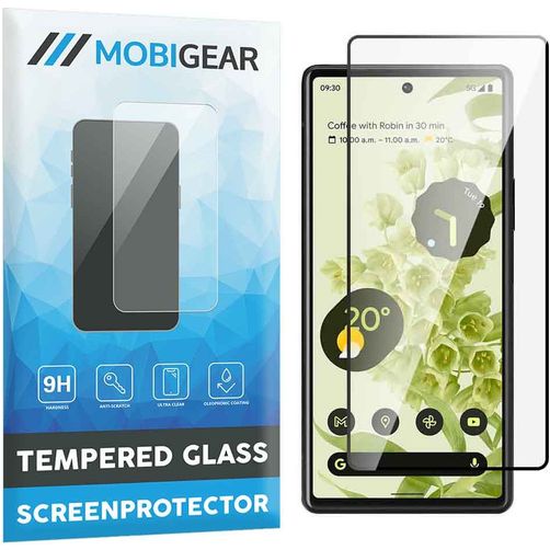 Mobigear Premium Google Pixel 6a Verre trempé Protection d'écran - Compatible Coque - Noir