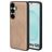 Mobiparts Classic Coque Samsung Galaxy S25 MagSafe Coque arrière en TPU,Similicuir - Moonstone Beige