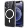 Mobigear Crystal Transparent iPhone 12 Pro MagSafe Plastique rigide Coque arrière - Transparent