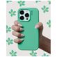Nudient Base Coque iPhone 14 Coque arrière en Silicone - Mint Green