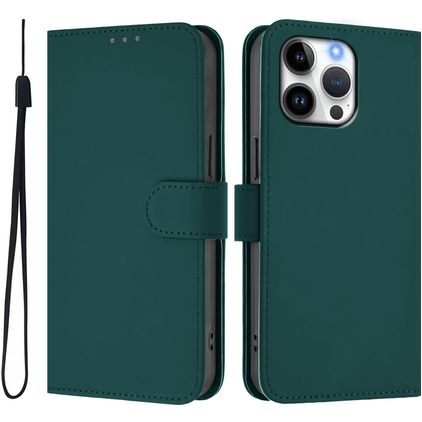 Mobigear Urban Wallet Housse iPhone 16 Pro Max Etui Porte-Monnaie - Vert