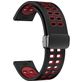 Mobigear Sport Plus Mag Bracelet Silicone Smartwatch Fermeture magnétique - Connexion universelle de 20 mm - Noir / Rouge