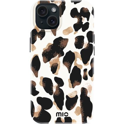 MIO Coque iPhone 15 MagSafe Coque arrière Rigide - Leopard