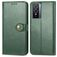 Mobigear Snap Button Vivo Y76 Étui Portefeuille - Vert
