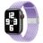 Mobigear Braided Bracelet Nylon Apple Watch Fermeture à pince - 42/41/40/38 mm - Lavande