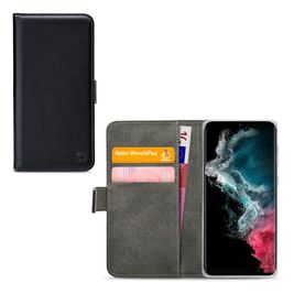Mobilize Classic Gelly Wallet Housse Samsung Galaxy S22 Ultra Etui Porte-Monnaie - Noir