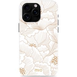 MIO Coque iPhone 16 Pro Max MagSafe Coque arrière Rigide - White Roses