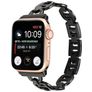 Mobigear Paris Bracelet Acier Apple Watch Fermeture boucle déployante - 42/41/40/38 mm - Noir