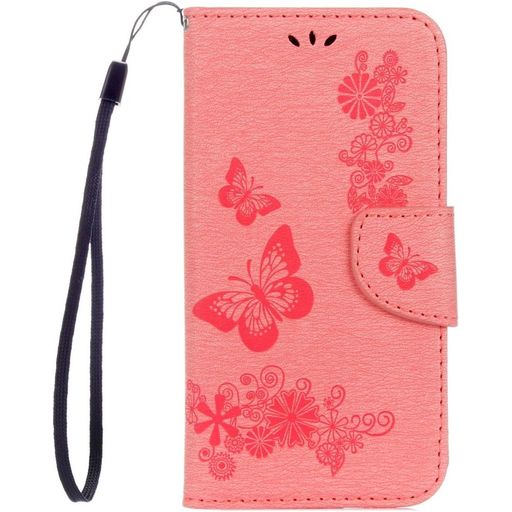 Mobigear Butterfly Housse Samsung Galaxy S8 Etui Porte-Monnaie - Rose