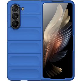 Mobigear Bumpy Coque Samsung Galaxy Z Fold 5 Coque arrière en TPU Souple - Dark Blue