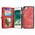 Caseme 008 Housse iPhone SE (2022) Etui avec Coque Détachable Porte-Monnaie - Rouge