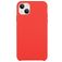 Mobigear Rubber Touch Coque iPhone 15 Plus Coque arrière en Silicone - Rouge