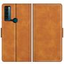 Mobigear Slim Magnet Housse TCL 20 SE Etui Porte-Monnaie - Marron