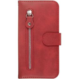 Mobigear Zipper Housse Samsung Galaxy S20 Etui Porte-Monnaie - Rouge