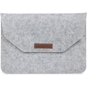 Mobigear Envelope Pochette Ordinateur portable en Feutre (max 20 cm x 31 cm) Housse ordinateur - Gris