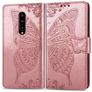 Mobigear Butterfly Housse OnePlus 7 Pro Etui Porte-Monnaie - Rose doré