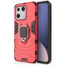 Mobigear Armor Ring Coque Xiaomi 13 Coque arrière Rigide Anti-Chocs avec Anneau-Support - Rouge