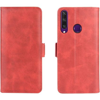 Mobigear Slim Magnet Housse Huawei Y6p Etui Porte-Monnaie - Rouge