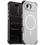 Mobigear Airbag Shockproof Coque iPhone Air MagSafe Coque arrière Rigide Anti-Chocs - Argent