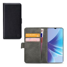 Mobilize Classic Gelly Wallet Housse OPPO A57s Etui Porte-Monnaie - Noir