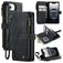 CaseMe C30 Housse iPhone 17e Etui Porte-Monnaie - Noir