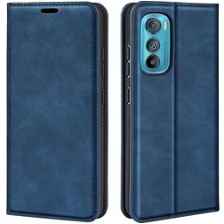 Mobigear Retro Slim Housse Motorola Edge 30 Etui Porte-Monnaie - Bleu