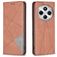 Mobigear Rhombus Slim Xiaomi Redmi 14C Étui - Marron