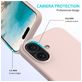 Mobigear Rubber Touch Coque iPhone 16 Coque arrière en Silicone - Rose