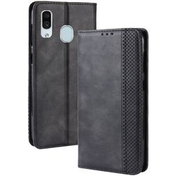 Mobigear Sensation Housse Samsung Galaxy A20e Etui Porte-Monnaie - Noir