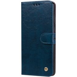 Mobigear Wallet Housse Samsung Galaxy A9 (2018) Etui Porte-Monnaie - Bleu