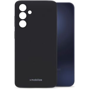 Mobilize Rubber Gelly Coque Samsung Galaxy A15 Coque arrière en TPU Souple - Matt Black